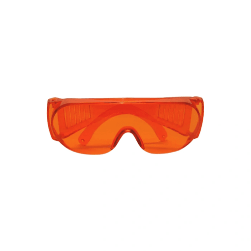 Gafas de seguridad con absorción de rayos UV, naranja