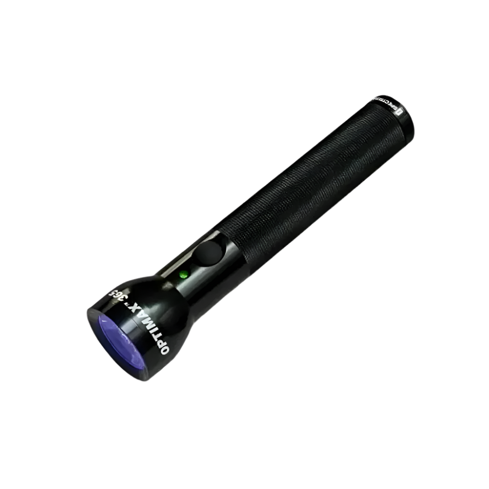 OptiMax 365 LED 365 nm UV-A-Taschenlampenset (auch in Fremdspannungen erhältlich)