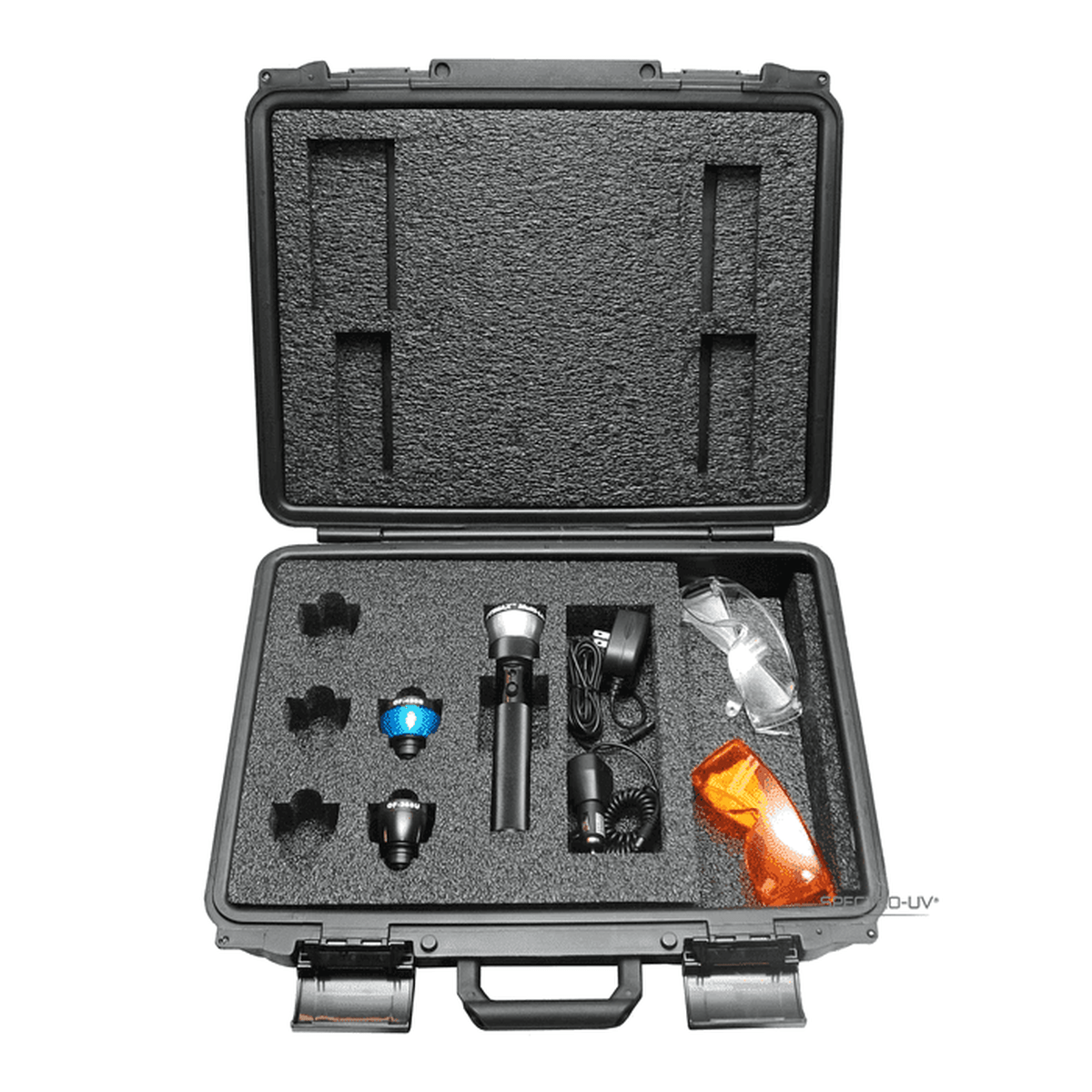 OptiMax Multi-Lite LED Forensic Alternate Light Source ALS Inspection Field Kit Also available in foreign voltages