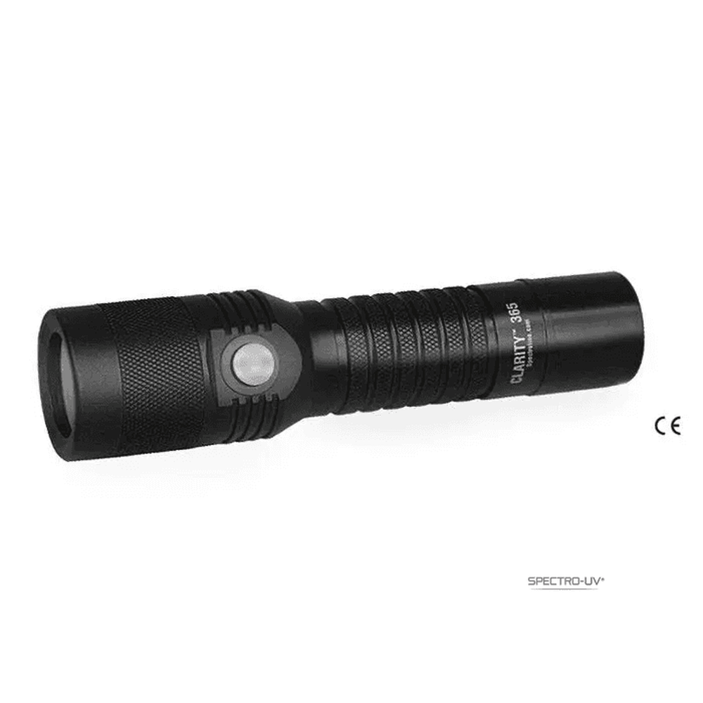 Clarity 365 LED 365nm UV-A Flashlight Kit with Lithium Ion Battery Also available in foreign voltages